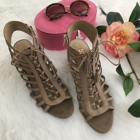 Vince Camuto | Open Toe & Heal Caged Sandals - Picture 2 of 12
